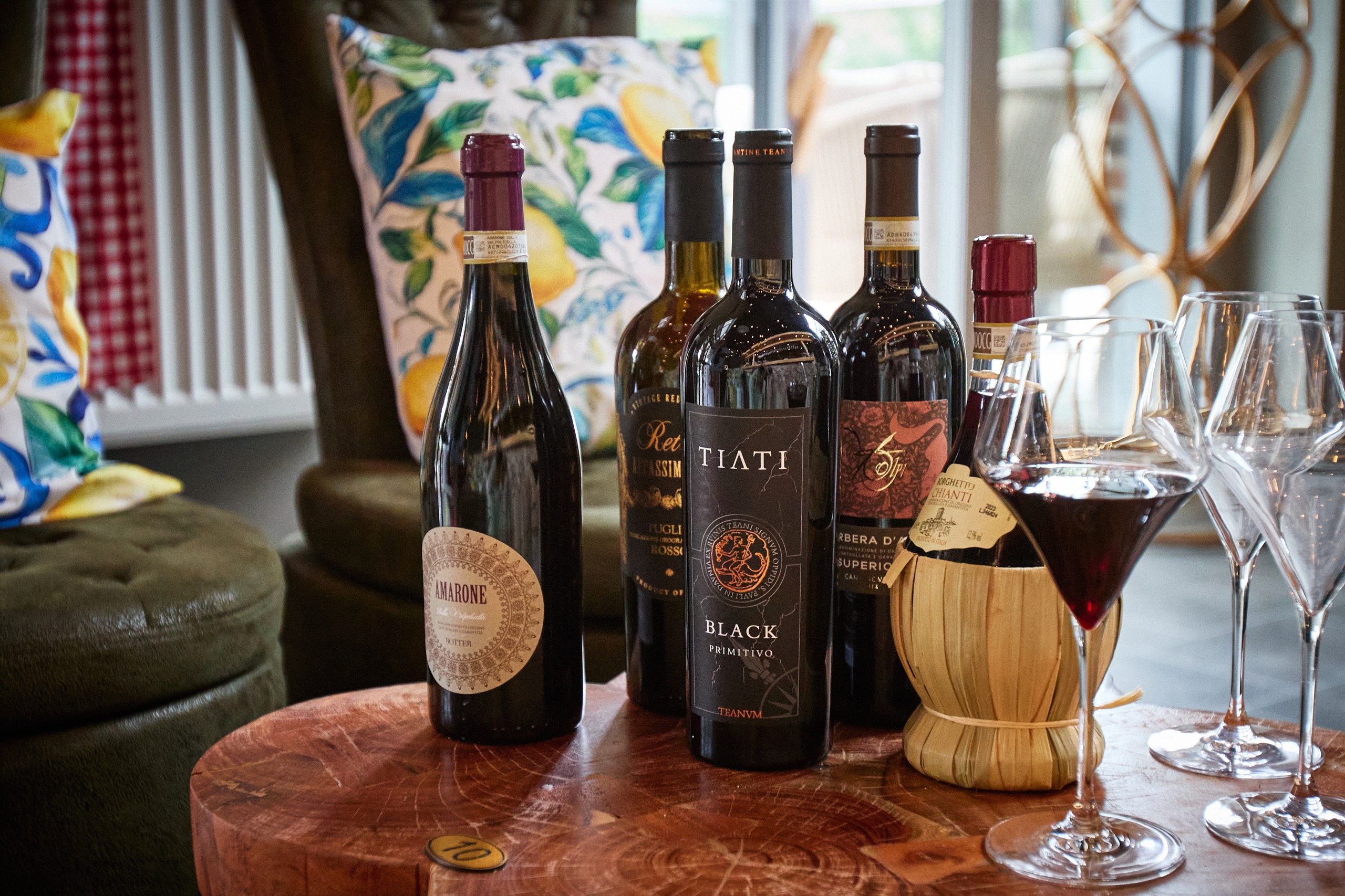 Noggrant utvalda italienska viner